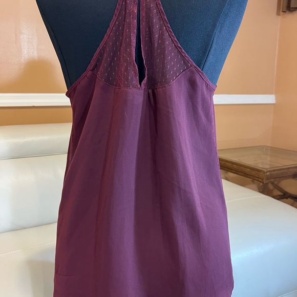 Burgundy sheer top from Garage - Picture 4 of 13